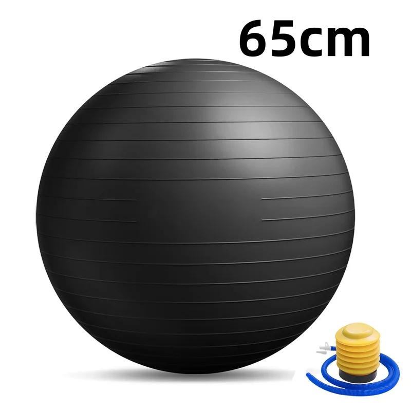 Pilates Yoga Ball Exercises - Bola Yoga Anti-Pecah dengan Pompa, Bola