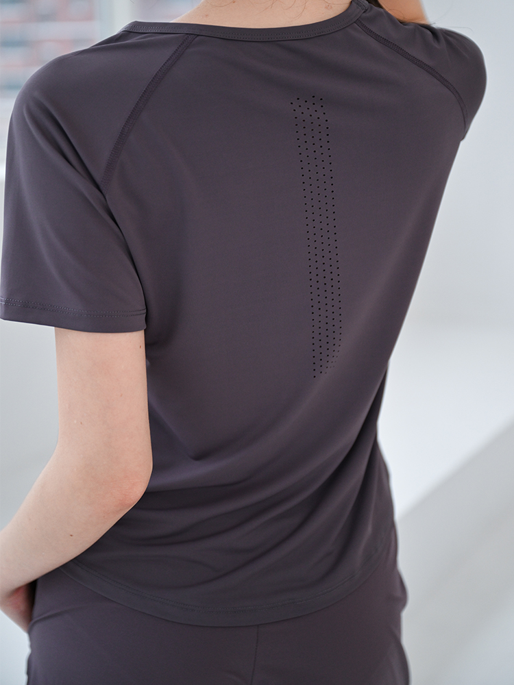Pilates Yoga Morning - Kaos Yoga Tipis yang Bernapas untuk