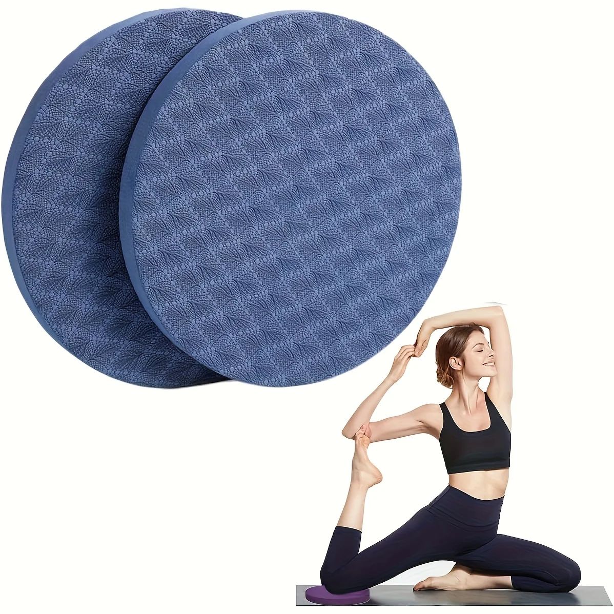 Pilates Yoga Knee Pads - 2 Paket Bantalan Lutut Yoga, Bantalan