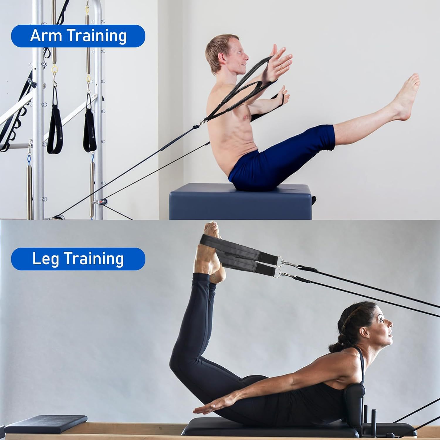 Pilates Ankle Strap - Aksesoris Latihan Yoga Pilates: Tali Elastis
