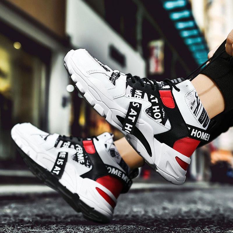 Pilates Yoga Go - Sneakers Pria Chunky Atasan Tinggi Ukuran