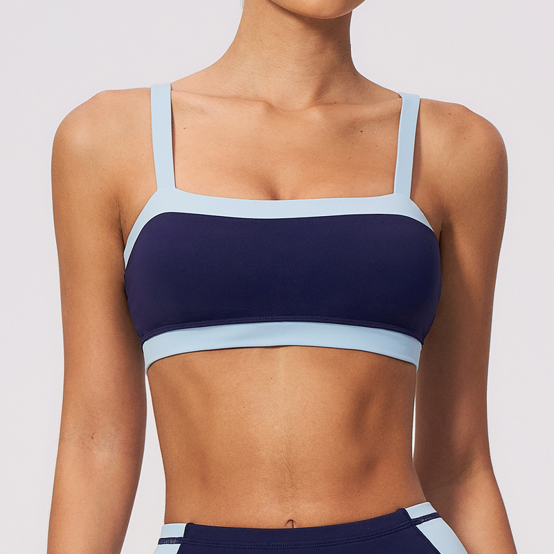 Pilates Yoga Clothes - Sport Bra Nude Feel untuk Wanita,