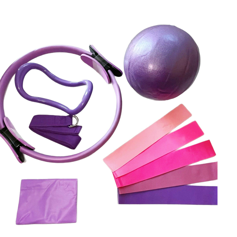 Pilates Yoga Ball Exercises - Set Latihan Kebugaran Resistance Gym Rumahan