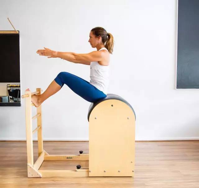 Pilates Yoga Or - Peralatan Kebugaran Brown Oak, Tangga Pilates