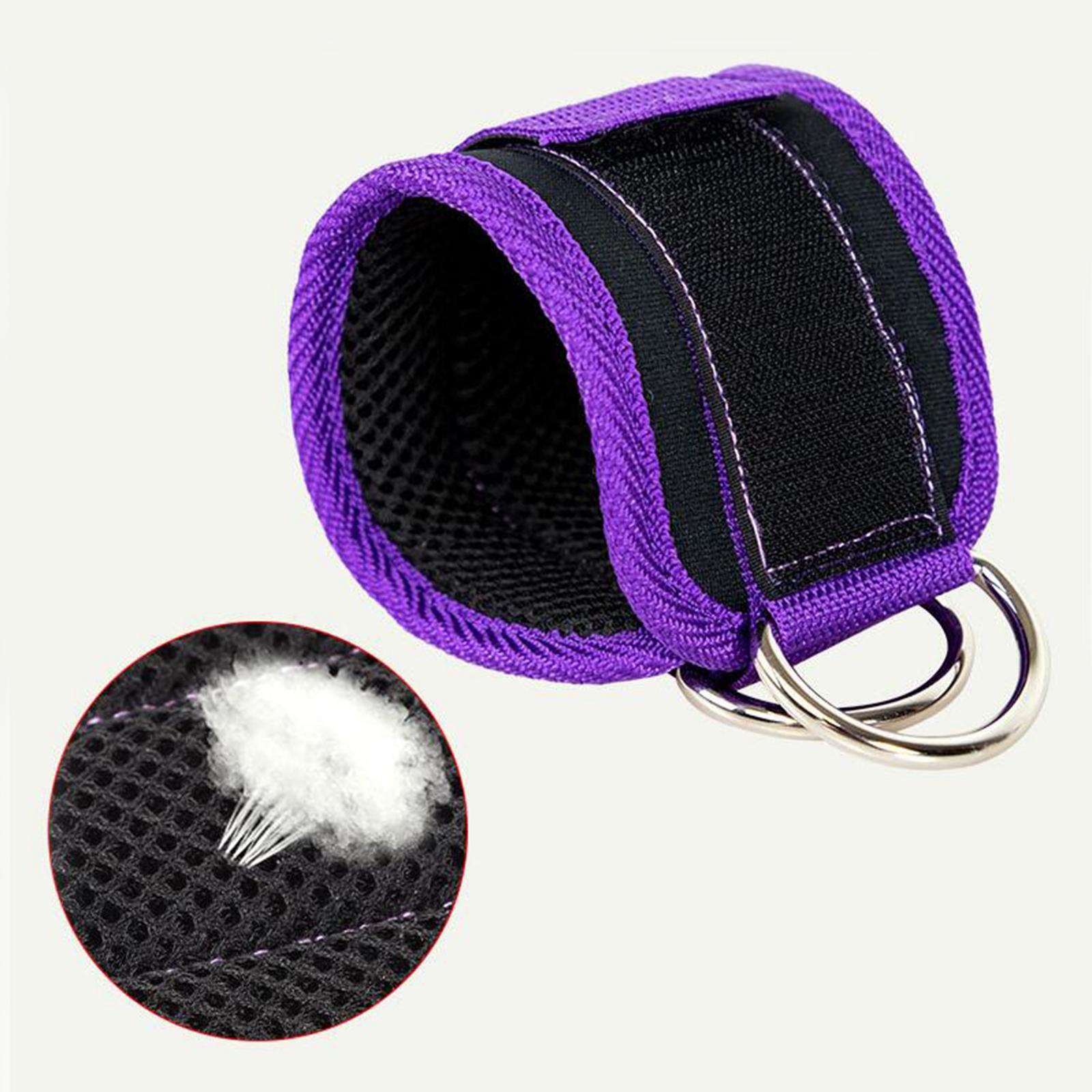 Pilates Ankle Strap - Set Resistance Band dengan D Ring,