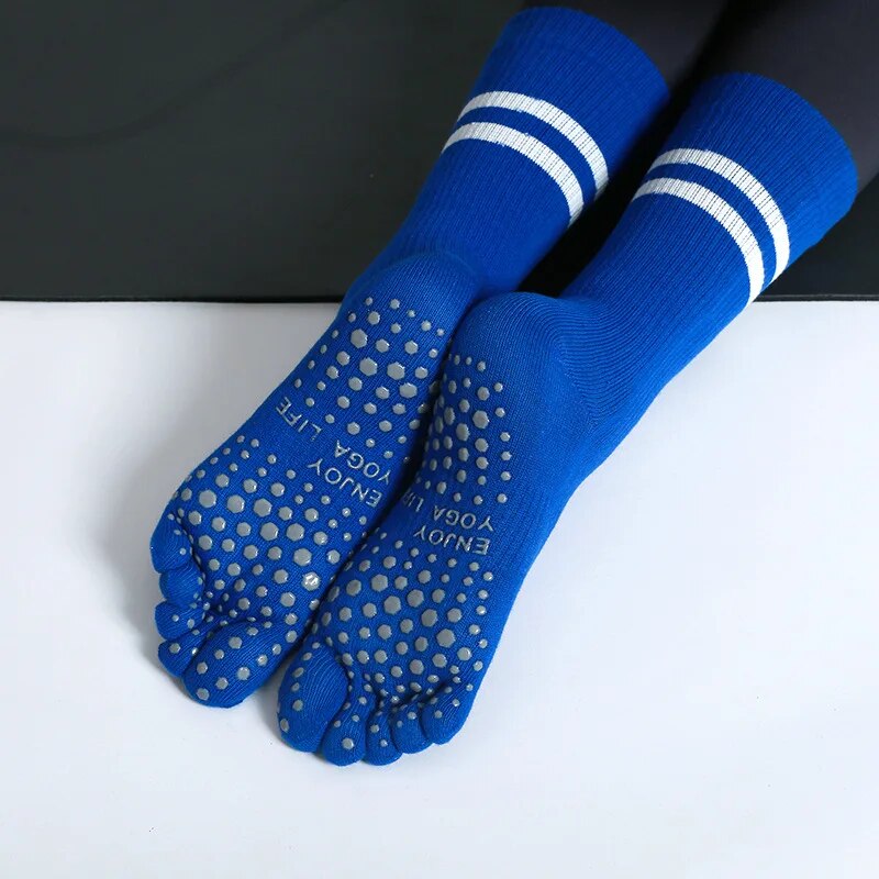 Pilates Yoga Grip Socks - Kaus kaki Yoga wanita antilembap, kaus