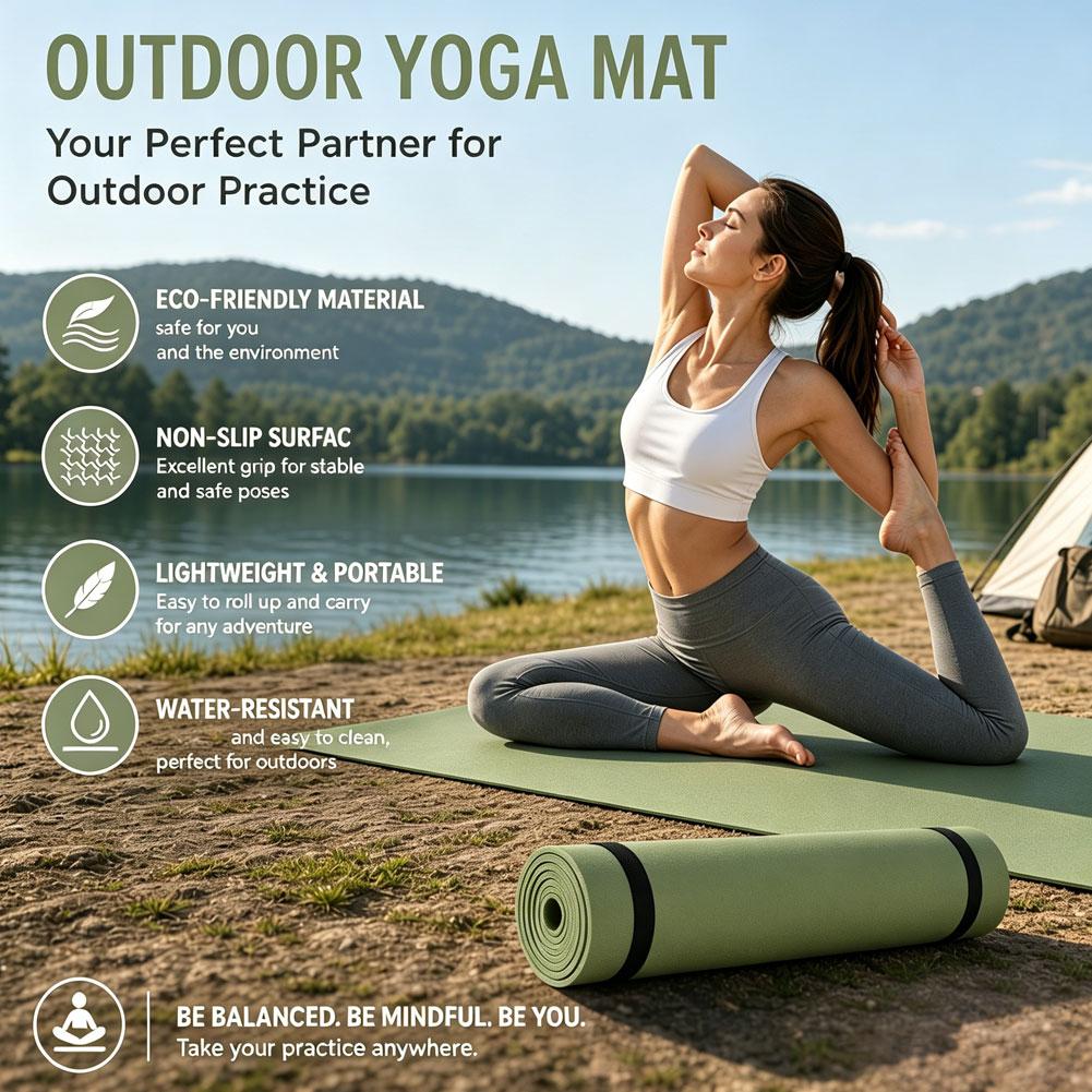 Pilates Yoga Mat - Matras Pilates Anti Selip untuk Olahraga