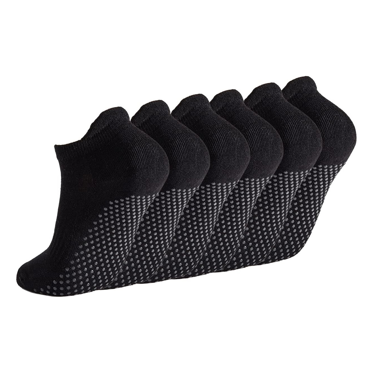 Pilates Yoga Grip Socks - Kaus kaki Yoga wanita isi 6