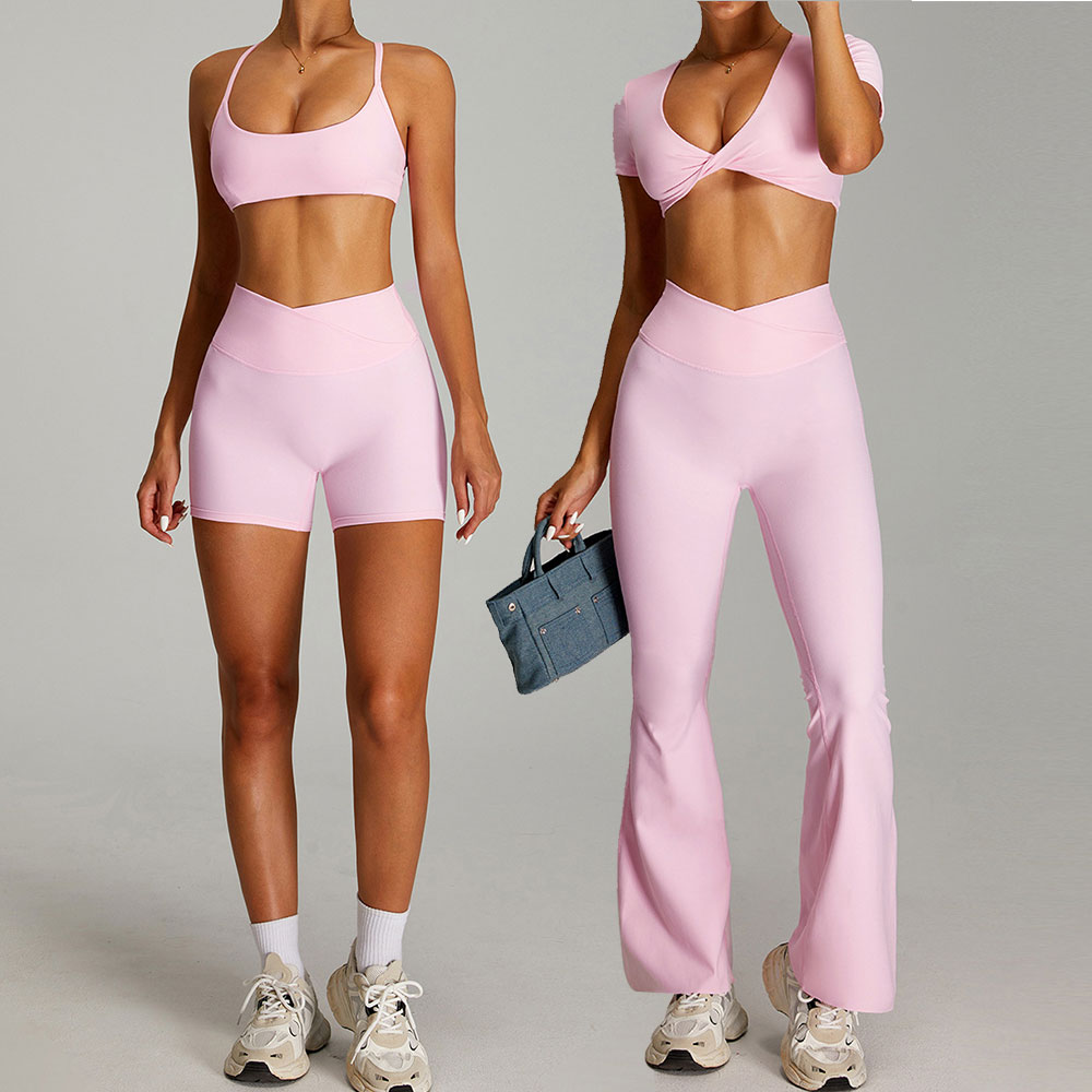 Pilates Yoga Clothes - 2 Buah Pakaian Olahraga Wanita Set