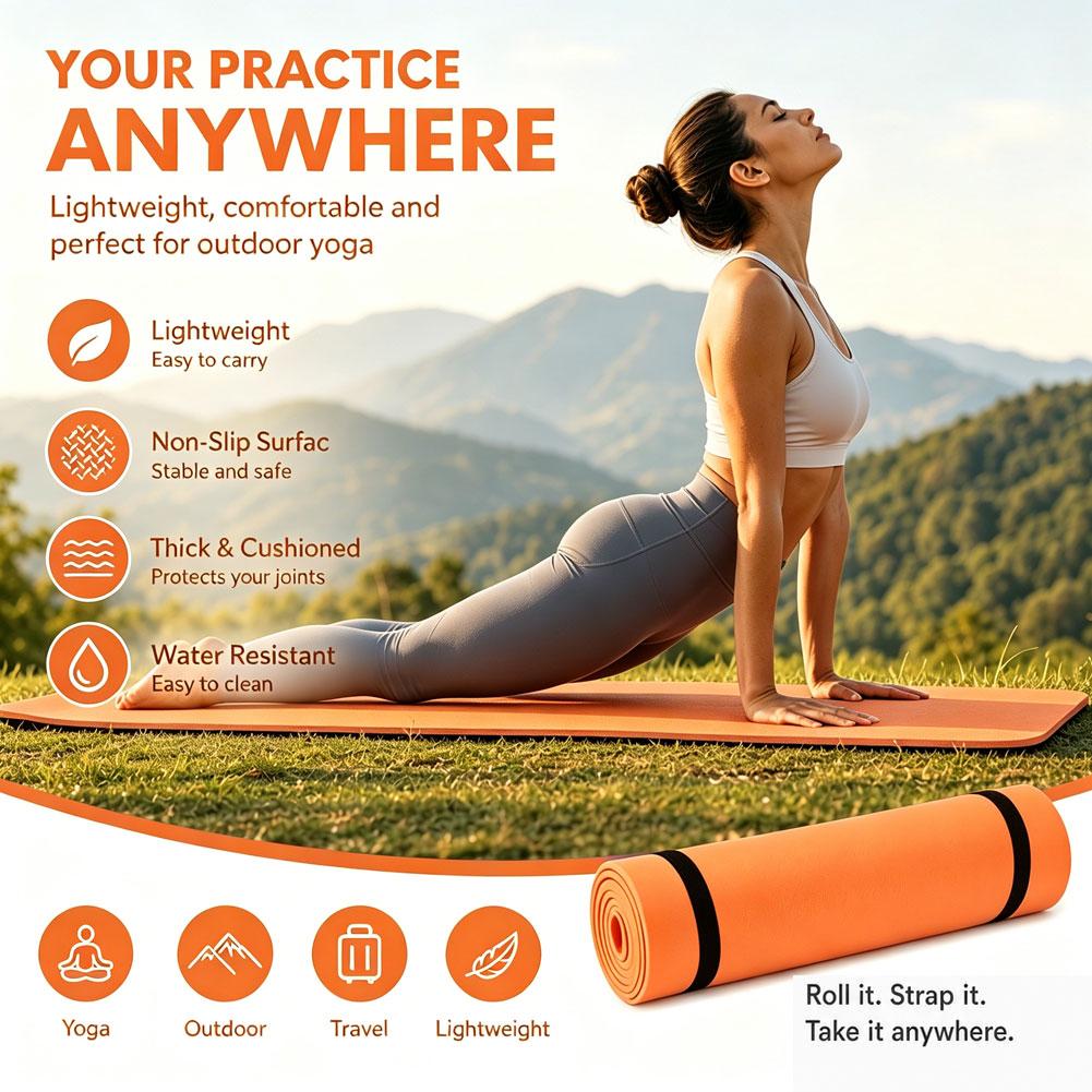 Tikar Yoga 180X50Cm Selimut Ti - Pilates Yoga Mat ulasan dan harga