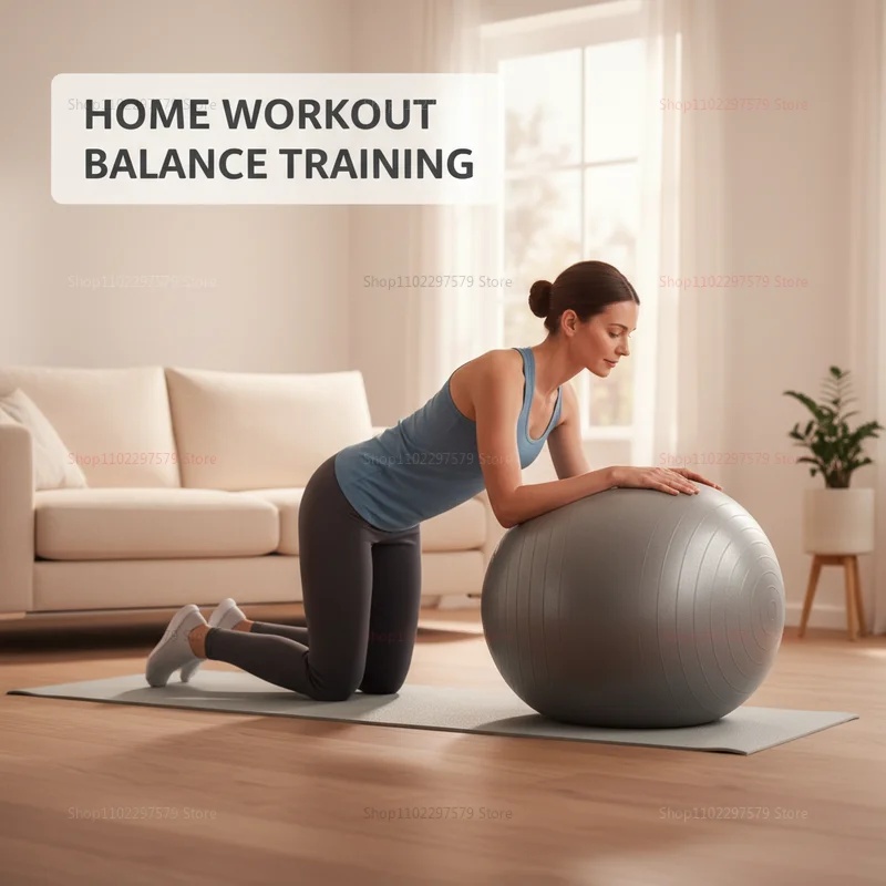 Bola Yoga Anti-Pecah dengan Po - Pilates Yoga Ball Exercises ulasan dan harga