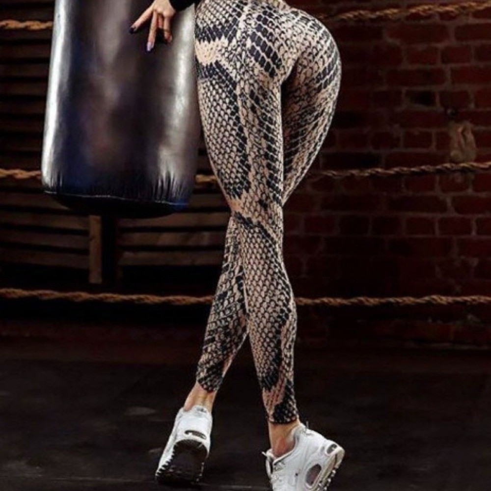 Legging Motif Ular Serpentine  - Pilates Yoga Legging ulasan dan harga
