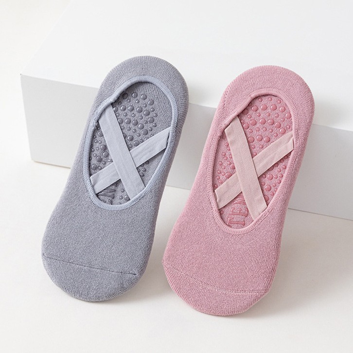 Kaus Kaki Yoga Warna Murni 5 P - Pilates Ankle Strap ulasan dan harga