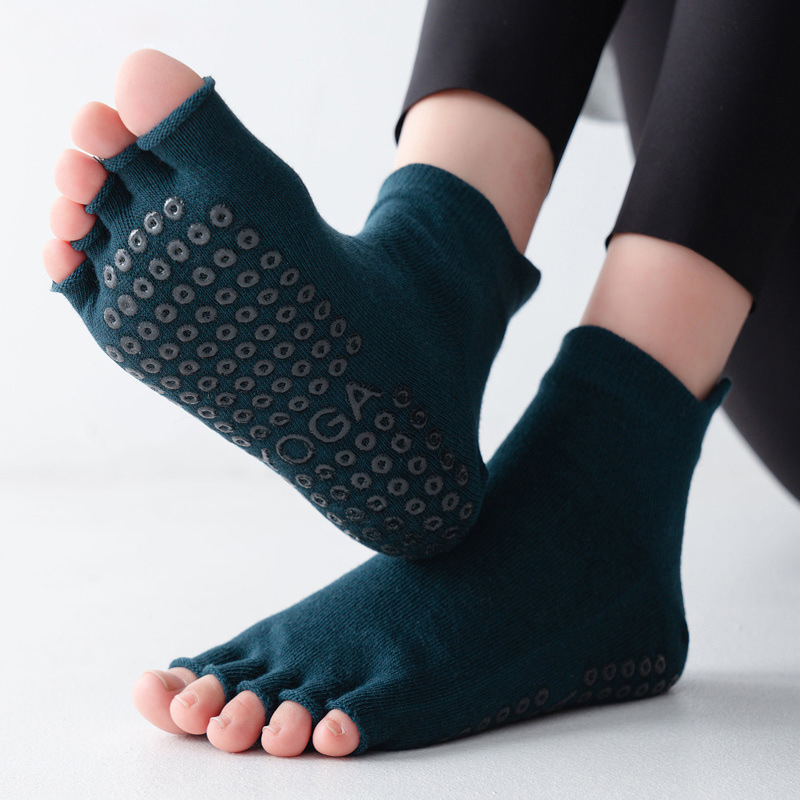 Kaus Kaki Yoga Setengah Kaki A - Pilates Yoga Grip Socks ulasan dan harga