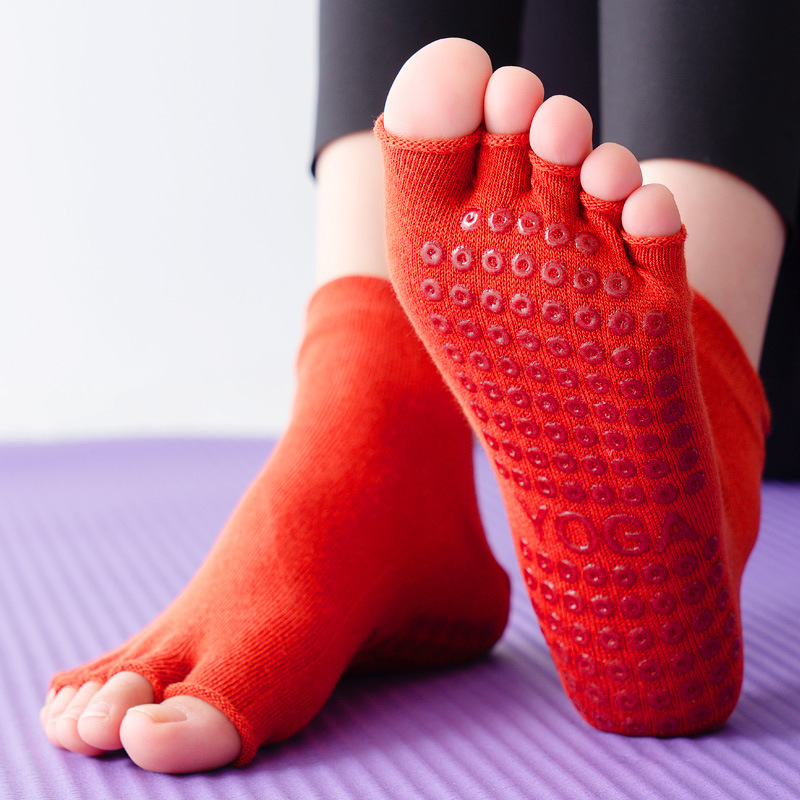 Kaus Kaki Yoga Setengah Kaki A - Pilates Yoga Grip Socks ulasan dan harga