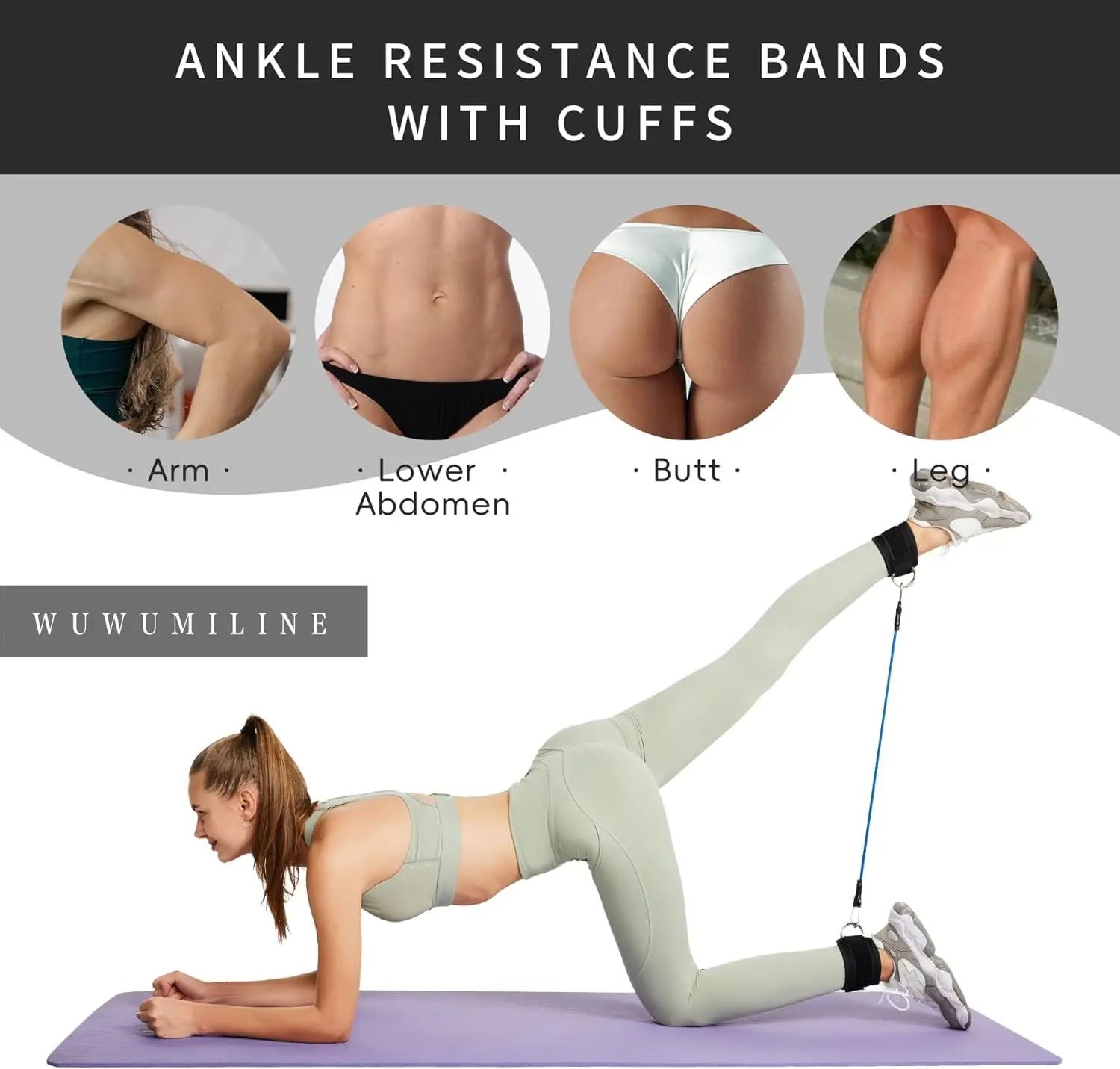 Tali resistensi dengan tali pe - Pilates Ankle Strap ulasan dan harga