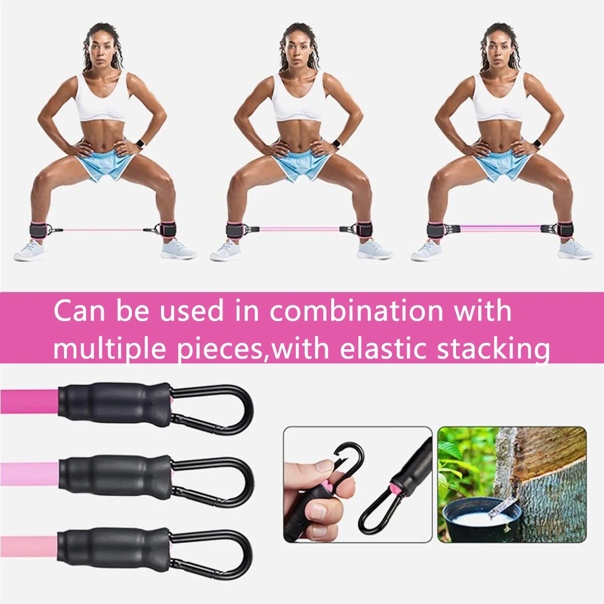 Tali resistensi dengan tali pe - Pilates Ankle Strap ulasan dan harga