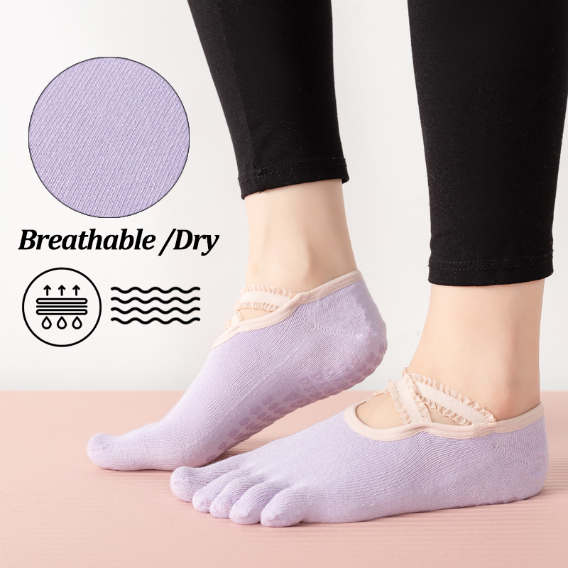 Kaus Kaki Pilates Anti Selip W - Pilates Yoga Grip Socks ulasan dan harga