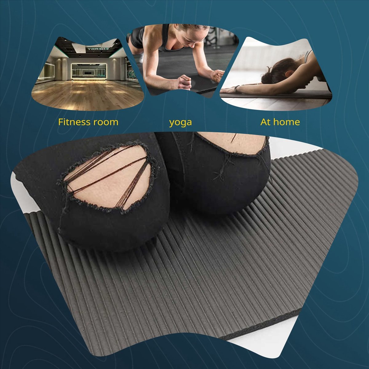 Doings Matras Yoga Tebal 15MM, - Pilates Yoga Knee Pads ulasan dan harga