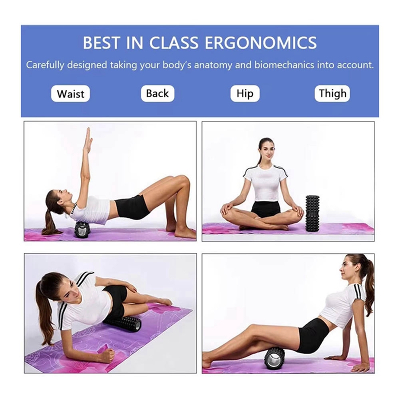 Set Pijat Otot Yoga Foam Rolle - Pilates Yoga Ball Exercises ulasan dan harga