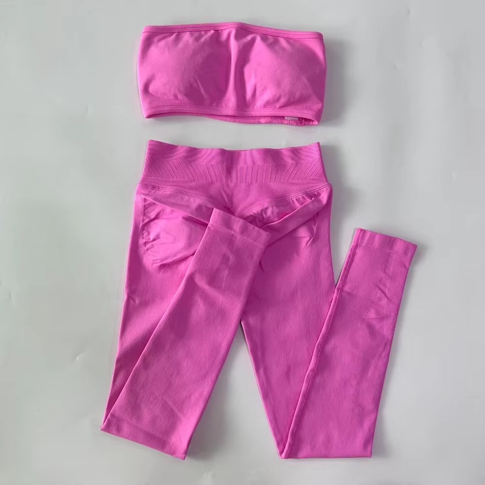 Set Yoga 2 Potong Tanpa Tali u - Pilates Yoga Legging ulasan dan harga