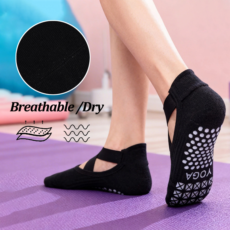 Kaus Kaki Yoga Anti Selip Wani - Pilates Yoga Grip Socks ulasan dan harga