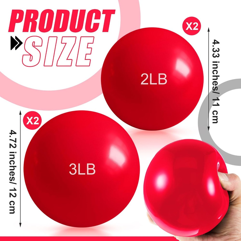 Bola Toning Berbobot 1lb-5lb u - Pilates Yoga Ball Exercises ulasan dan harga