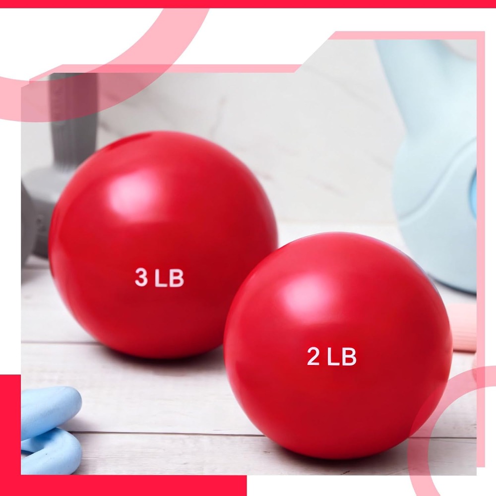 Bola Toning Berbobot 1lb-5lb u - Pilates Yoga Ball Exercises ulasan dan harga