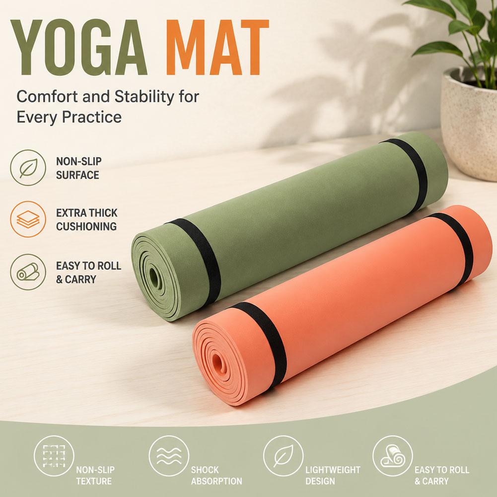 Matras Pilates Anti Selip untu - Pilates Yoga Mat ulasan dan harga