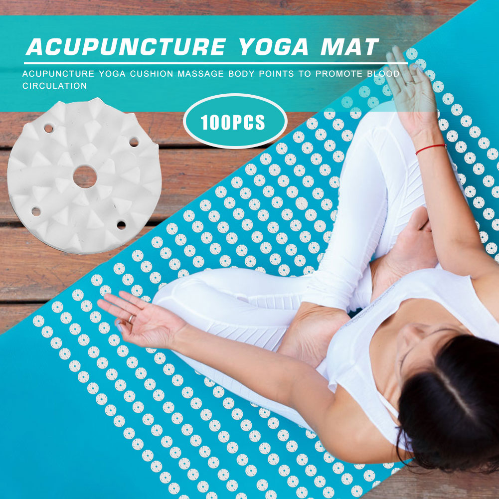 100 Buah/Set Alas Yoga Akupres - Pilates Yoga Mat ulasan dan harga