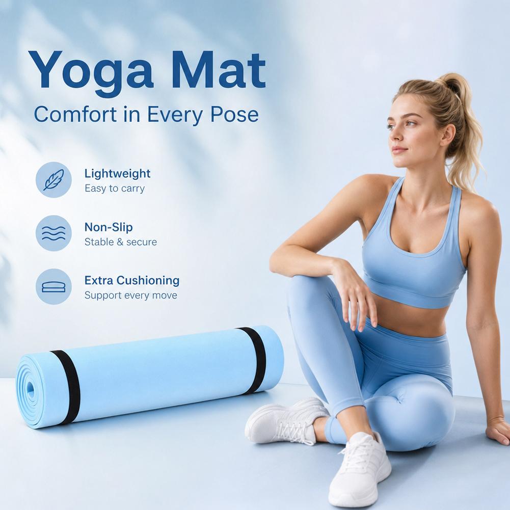 1/2 Buah Tikar Yoga Tebal Anti - Pilates Yoga Mat ulasan dan harga