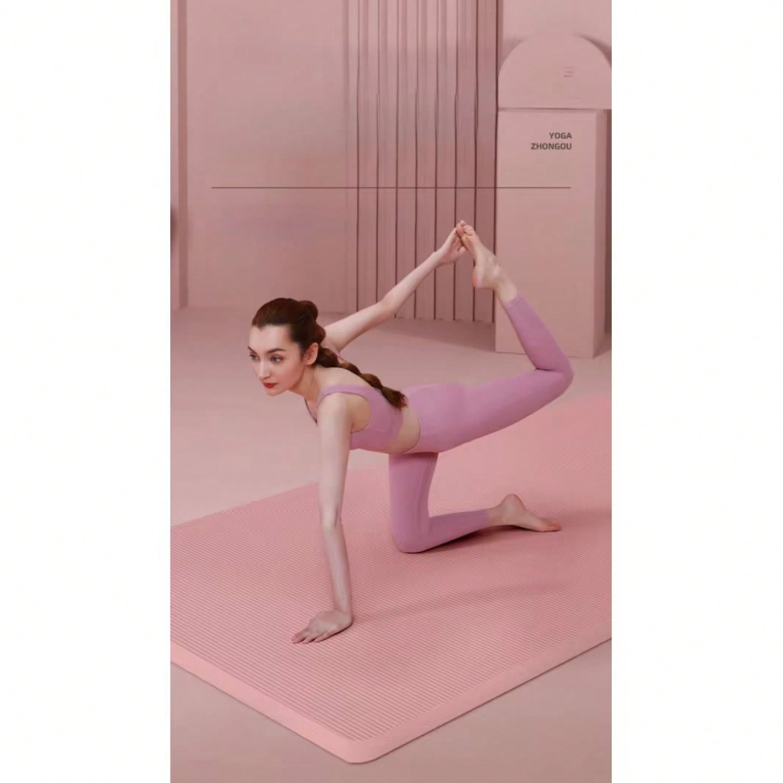 Set Matras Yoga Anti Selip Mer - Pilates Yoga Mat ulasan dan harga