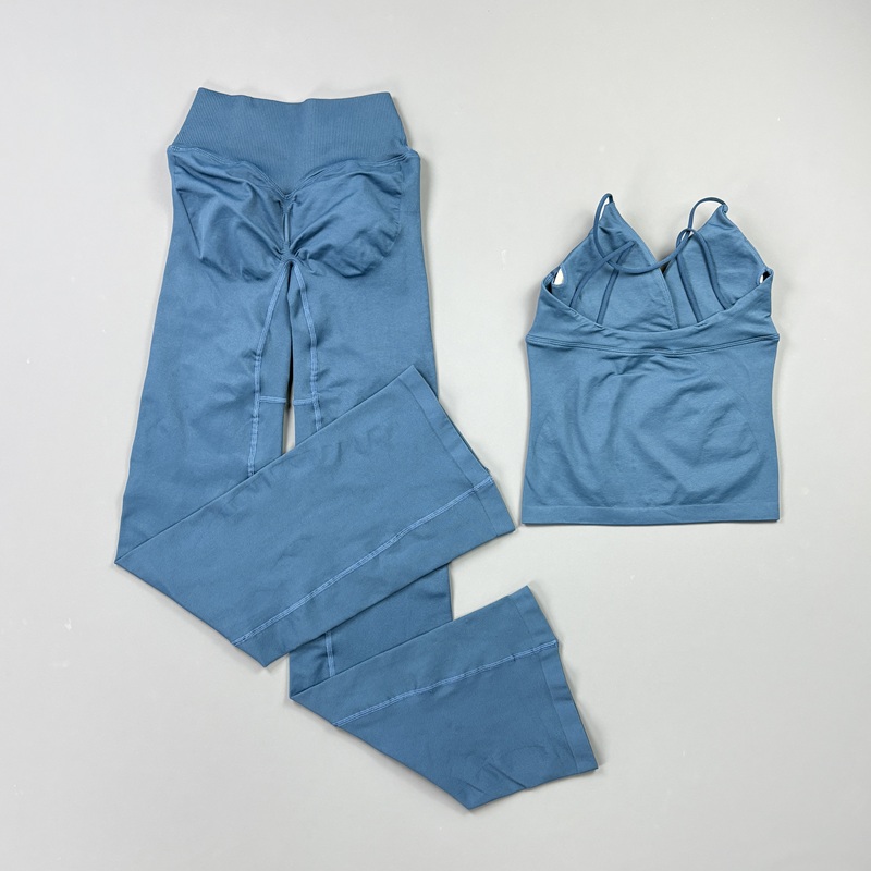 2Pcs Set Yoga Wanita Tanpa Jah - Pilates Yoga Legging ulasan dan harga