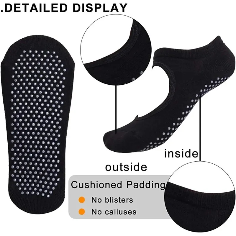 Kaus Kaki Yoga Kebugaran Anti  - Pilates Yoga Grip Socks ulasan dan harga