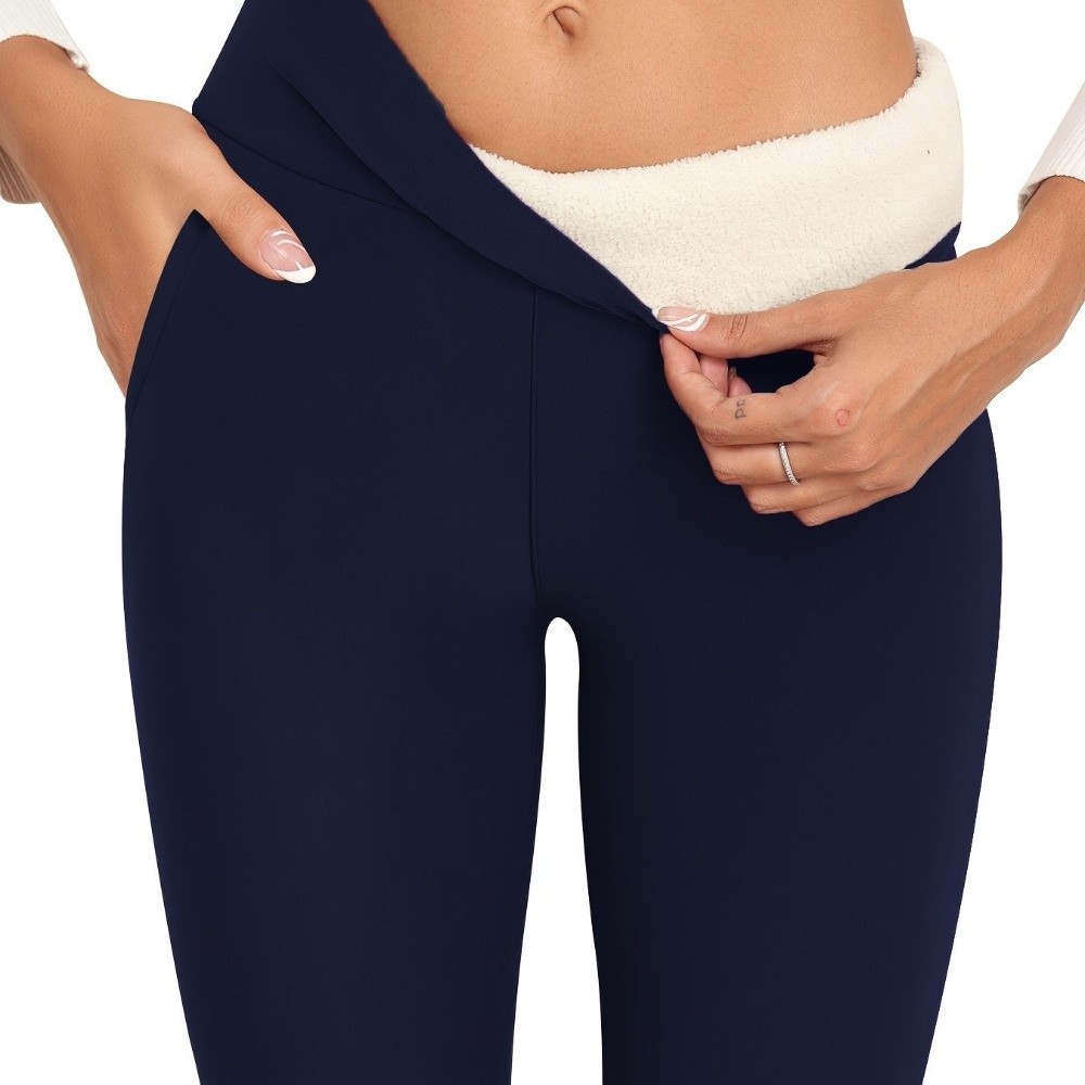 Legging Fleece Pinggang Tinggi - Pilates Yoga Legging ulasan dan harga