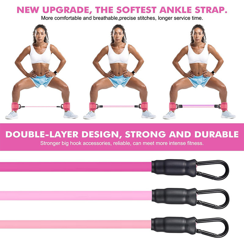 Set Yoga Pilates 19-Piece, Tal - Pilates Ankle Strap ulasan dan harga